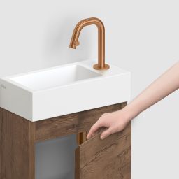 Clou Flush szafka 36x18x55 cm podumywalkowa wisząca prawa ciemny dąb IB/07.16.7036.64.R