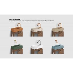 Clou Flush szafka 36x18x55 cm podumywalkowa wisząca prawa ciemny dąb IB/07.16.7036.64.R