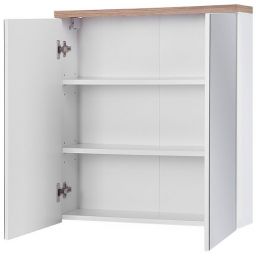 Comad Bali White szafka 60x20x70 cm z lustrem biała BALI WHITE 840 FSC