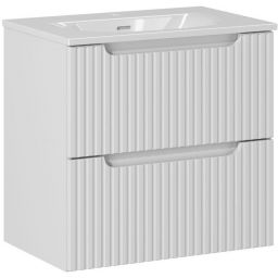 Zestaw Comad Nova White szafka 60 cm wisząca i umywalka Sky 60x40 cm meblowa biały SET-NOW 60CM S SKY 60