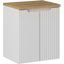 Zestaw Comad Nova White/Oak szafka z blatem 50 cm wisząca biały/dąb SET-NOW B OAK 50CM D