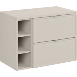 Zestaw Comad Bella Cashmere szafka 80 cm podumywalkowa wisząca kaszmir z blatem SET-BC B CASHMERE 80CM R