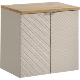 Zestaw Comad Viva Cashmere szafka 60x39x57 cm podumywalkowa wisząca kaszmir z blatem dąb SET-VIC B OAK 60CM D