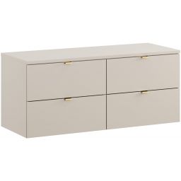 Zestaw Comad Dalia Cashmere szafka 60x46x50 cm podumywalkowa wisząca z blatem kaszmir SET-DC B 120CM