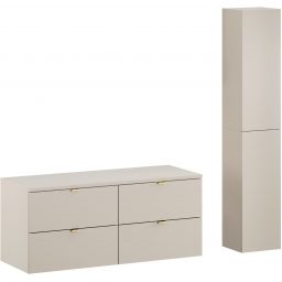 Comad Dalia Cashmere szafka 120 cm podumywalkowa wisząca z blatem i szafką boczną kaszmir SET-DC B 120CM HC