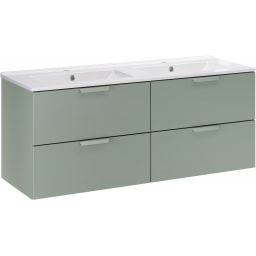 Zestaw Comad Aster Green umywalka 121 cm z dwiema szafkami 60 cm zielony SET-ASG 120CM LAVA