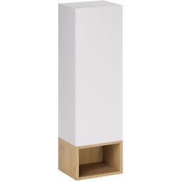 Zestaw Comad Aster White szafka 30 cm boczna i regał 30 cm otwarty biały/dąb SET-ASW SP UR 30X20