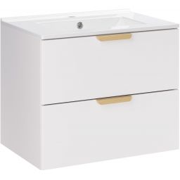 Zestaw Comad Aster White umywalka 61 cm z szafką 60 cm biały SET-ASW 60CM LAVA