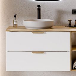 Comad Aster White szafka 80x45,6x50 cm podumywalkowa wisząca biały mat ASTER WHITE 82-80-46-2S