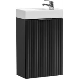 Zestaw Comad Adel Black umywalka z szafką 40 cm czarny/biały (ADELBLACK8240B1D, UMVEDEA40)