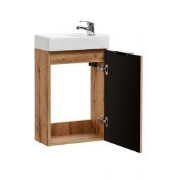 Zestaw Comad Adel Oak umywalka z szafką 40 cm dąb/biały SET -ADO VEDEA 40 CM