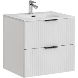 Zestaw Comad Adel White umywalka z szafką 60 cm biały/biały SET -ADW SKY 60 CM