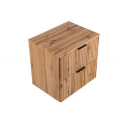 Zestaw Comad Adel Oak szafka 60 cm podumywalkowa wisząca z blatem dąb SET -ADO B 60 CM