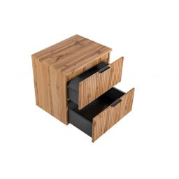 Zestaw Comad Adel Oak szafka 60 cm podumywalkowa wisząca z blatem dąb SET -ADO B 60 CM