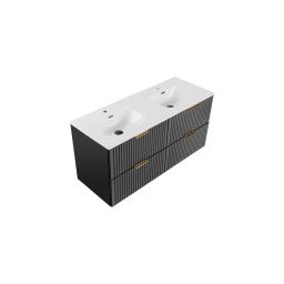 Zestaw Comad Adel Black umywlka z szafką 120 cm czarny/biały (ADELBLACK8260B2S, SKY120D8099)