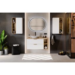 Comad Aster White szafka 80x45,6x50 cm podumywalkowa wisząca biały mat ASTER WHITE 82-80-46-2S