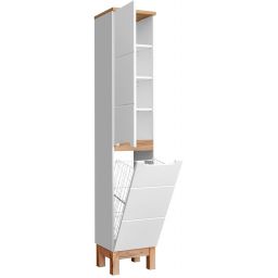 Comad Bali White szafka 35x33x187 cm boczna stojąca biała BALI WHITE 804 FSC