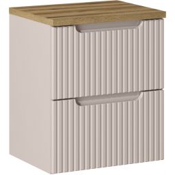 Zestaw Comad Nova Cashmere szafka 50x40x57 cm podumywalkowa wisząca z blatem kaszmir SET-NOC B OAK 50CM S