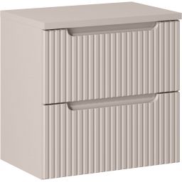 Zestaw Comad Nova Cashmere szafka 60x39x57 cm podumywalkowa wisząca z blatem kaszmir SET-NOC B CASHMERE 60CM S