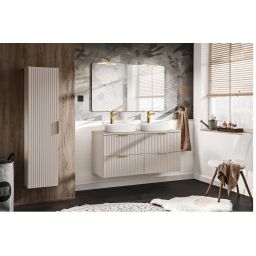 Zestaw Comad Adel Cashmere szafki 60 cm i 60 cm wiszące z blatem meblowym 120 cm kaszmir SET-ADC B CASHMERE 120CM