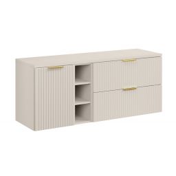 Zestaw Comad Adel Cashmere szafki 80 cm, 40 cm i 20 cm wiszące z blatem meblowym 140 cm kaszmir SET-ADC B CASHMERE 140CM LB