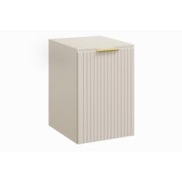 Zestaw Comad Adel Cashmere szafka 40 cm boczna wisząca z koszem i blatem kaszmir SET-ADC B CASHMERE 40CM LB