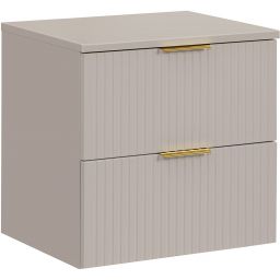 Zestaw Comad Adel Cashmere szafka z blatem 60 cm podumywalkowa wisząca kaszmir SET-ADC B CASHMERE 60CM