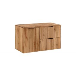 Zestaw Comad Adel Oak szafki 60 cm i 40 cm wiszące z blatem meblowym 100 cm dąb Wotan SET-ADO B WOTAN 100CM LB
