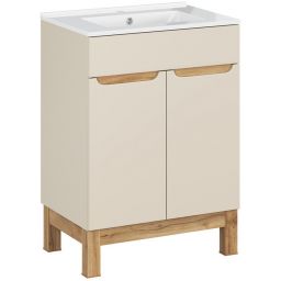 Comad Bali Cashmere zestaw meblowy 60 cm szafka stojąca z umywalką Lava kaszmir/biały SET-BAC 60CM LAVA