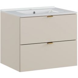 Zestaw Comad Dalia Cashmere szafka 60 cm podumywalkowa z umywalką Lava kaszmir/biały SET-DC 60CM UM LAVA WH