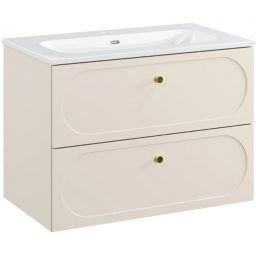 Zestaw Comad Donna Sand umywalka z szafką 81 cm beż piaskowy SET-DS 80CM UM FLY