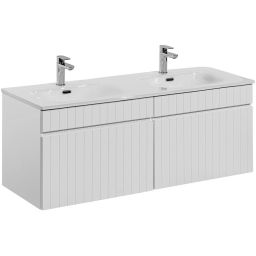Zestaw Comad Iconic White szafki 60 cm i 60 cm i umywalka meblowa 120 cm podwójna biały SET ICW-SKY 120 CM