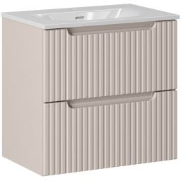 Zestaw Comad Nova Cashmere szafka 60x39x57 cm podumywalkowa wisząca kaszmir z umywalką SET-NOC 60CM S SKY 3