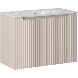 Zestaw Comad Nova Cashmere szafka 80x39x57 cm podumywalkowa wisząca kaszmir z umywalką SET-NOC 80CM D SKY 3