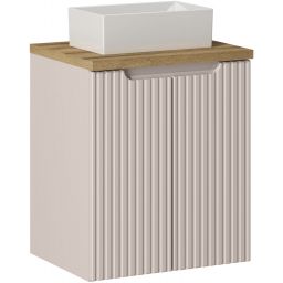 Comad Nova Cashmere szafka 50 cm podumywalkowa wisząca z umywalką kaszmir SET-NOC B OAK 50CM D UN GAJA 35 WH