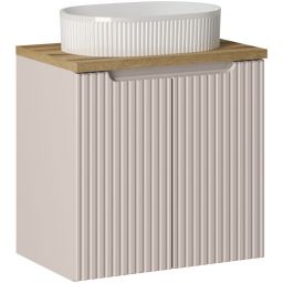 Comad Nova Cashmere szafka 60 cm podumywalkowa wisząca z umywalką kaszmir SET-NOC B OAK 60CM D UN BEYOND 5 WH