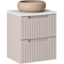 Comad Nova Cashmere szafka 50 cm podumywalkowa wisząca kaszmir z umywalką SET-NOC B WHITE 50CM S UN WIKI C