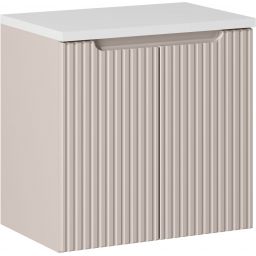 Comad Nova Cashmere szafka 60 cm podumywalkowa wisząca z blatem kaszmir SET-NOC B WHITE 60CM D