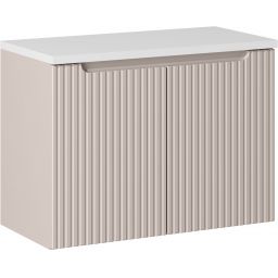 Comad Nova Cashmere szafka 80 cm podumywalkowa wisząca kaszmir z blatem SET-NOC B WHITE 80CM D