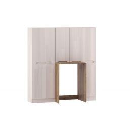 Zestaw Comad Nova Cashmere szafki łazienkowe z obudową pralki Nature Coast Evoke kaszmir/dąb SET-NOC HC HCLB WMC