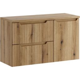 Zestaw Comad Nova Coast Evoke szafka 60 cm z blatem i szafką boczną wiszącą z koszem na pranie dąb SET-NOCE B OAK 100CM S LB