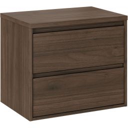 Zestaw Comad Viola Villa szafka 60 cm podumywalkowa wisząca z blatem orzech villa SET-VOV B VILLA 60CM