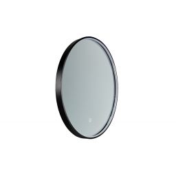 Comad Sirius lustro 60x60 cm okrągłe z oświetleniem czarne SIRIUS LU LED 60
