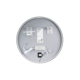 Comad Sirius lustro 60x60 cm okrągłe z oświetleniem czarne SIRIUS LU LED 60