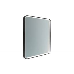 Comad Vega lustro 60x65 cm prostokątne z oświetleniem czarne VEGA LU LED 60