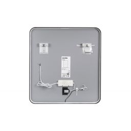 Comad Vega lustro 60x65 cm prostokątne z oświetleniem czarne VEGA LU LED 60