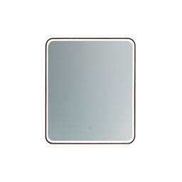Comad Vega lustro 65x80 cm prostokątne z oświetleniem czarne VEGA LU LED 65