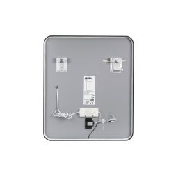 Comad Vega lustro 65x80 cm prostokątne z oświetleniem czarne VEGA LU LED 65