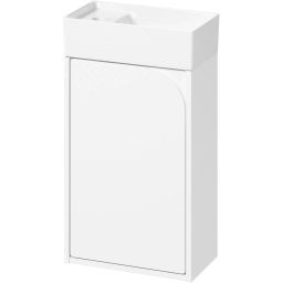 Cersanit Crea umywalka 40x22 cm biała z szafką 40 cm wiszącą białą (K114004, S1058019)