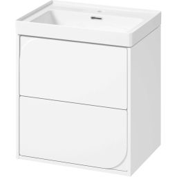 Cersanit Crea umywalka 60x44,5 cm biała z szafką 60 cm wiszącą białą (K114006, S1058020)